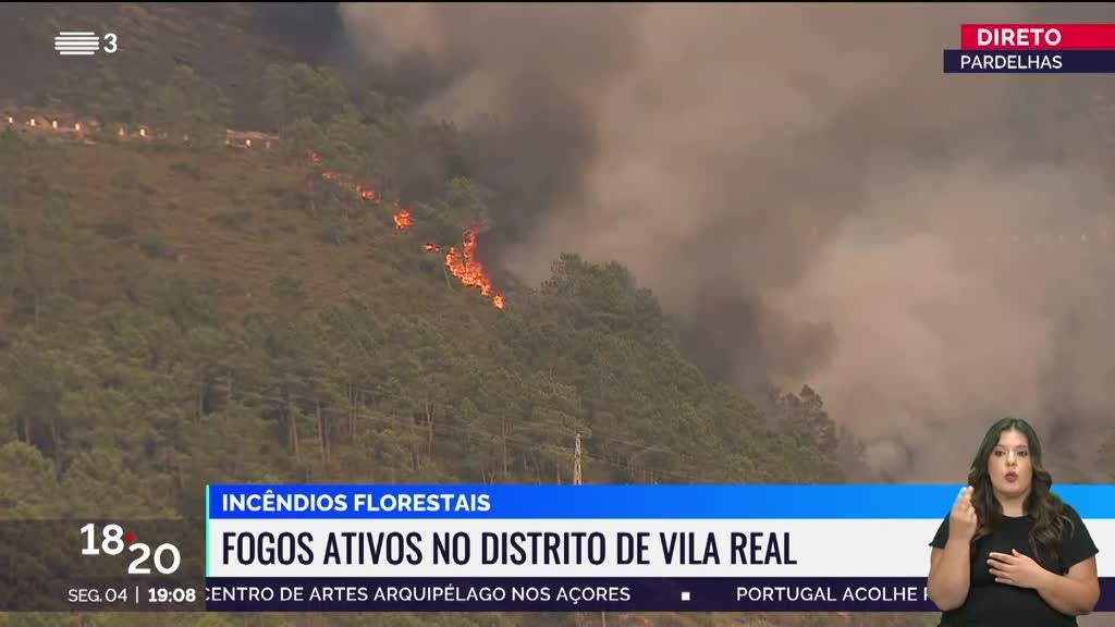 Pardelhas ameaçada, Fervença volta a ter incêndio descontrolado