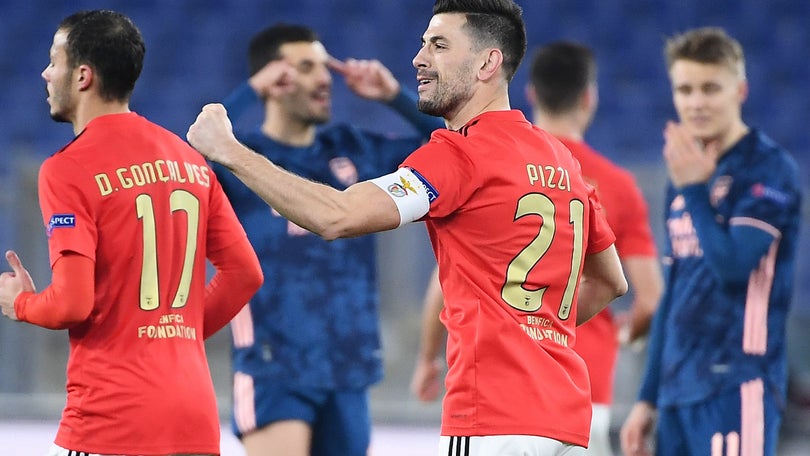 Imagem de Benfica empata com o Arsenal