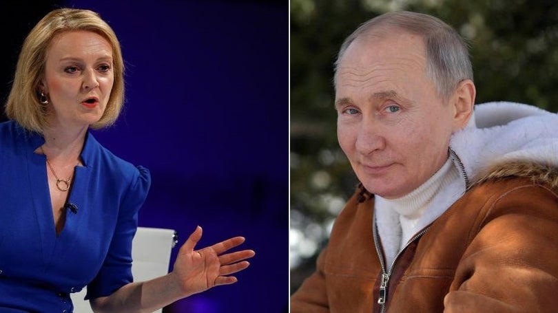 Imagem de Truss promete repreender pessoalmente Putin se for PM britânica