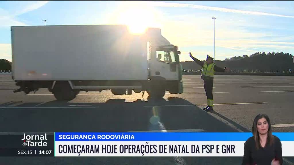 Segurança rodoviária. Começaram as operações de Natal da PSP e GNR