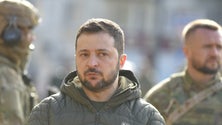 Imagem de Presidente Zelensky visita Kherson depois de retirada russa
