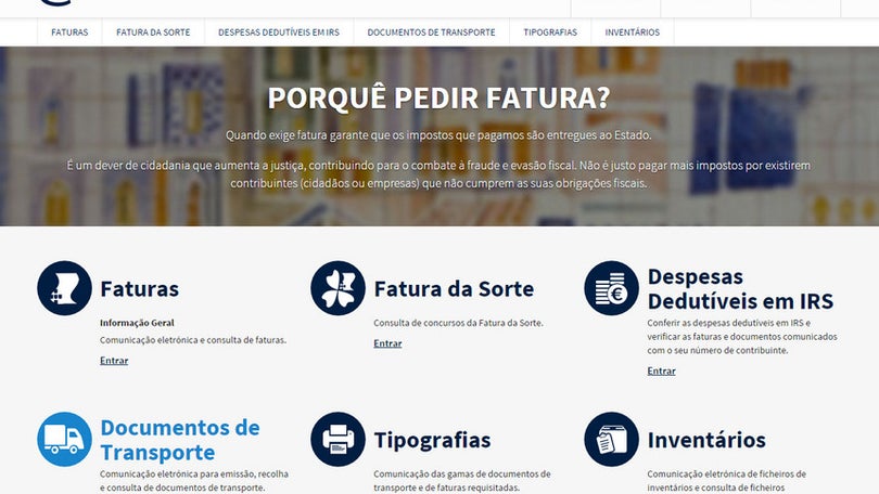 Imagem de Mais de 24 mil milhões de faturas comunicadas em 5 anos de `e-fatura`