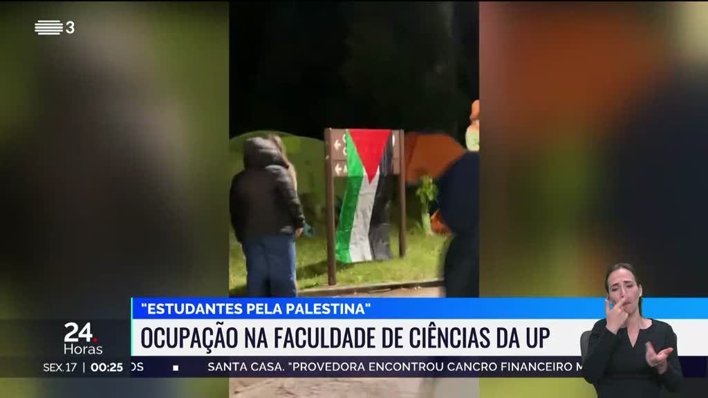 Dezenas de estudantes pró-Palestina ocupam Faculdade de Ciências da UP