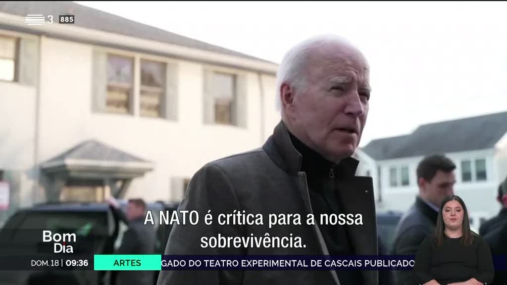 "A NATO é crítica para a nossa sobrevivência", vinca Joe Biden