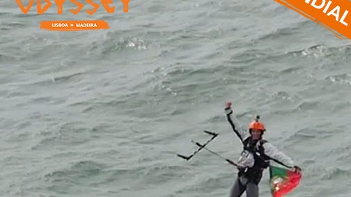 Francisco Lufinha bate recorde de maior viagem de Kitesurf sem paragens