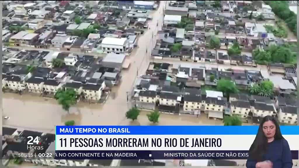 Brasil. Mau tempo provoca 11 mortos no Rio de Janeiro