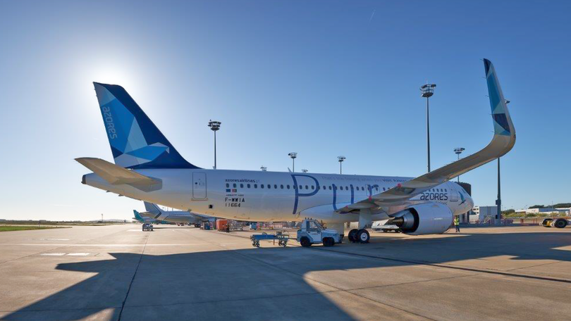 Imagem de Azores Airlines equipada com novo avião airbus A320 NEO com 168 lugares