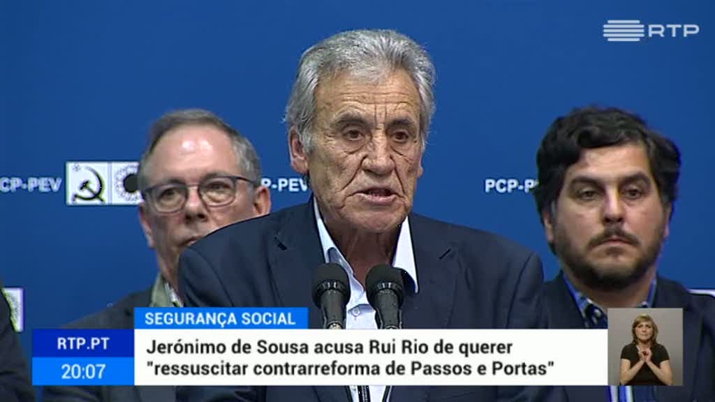 Jer�nimo acusa Rio de ressuscitar contrarreforma da seguran�a social