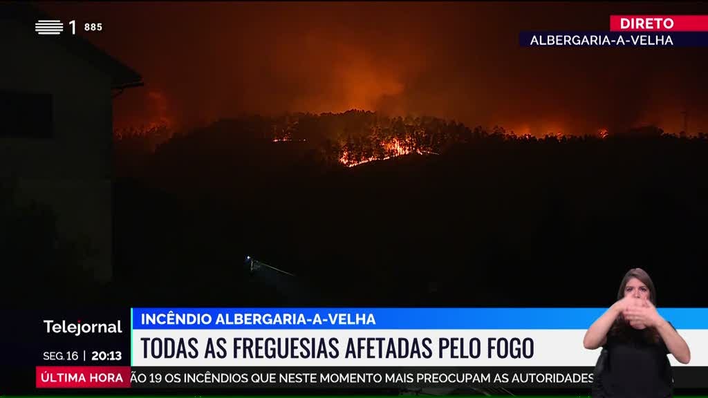 Incêndio em Albergaria-a-Velha continua a causar muitas preocupações