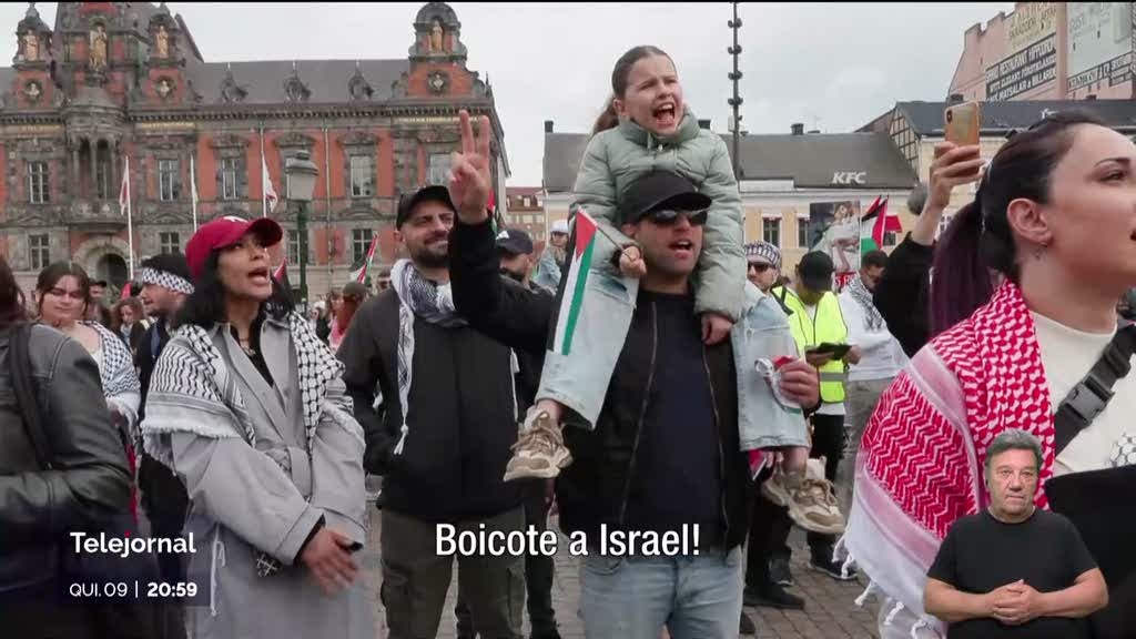 Eurovisão. Milhares nas ruas de Malmo contra participação de Israel