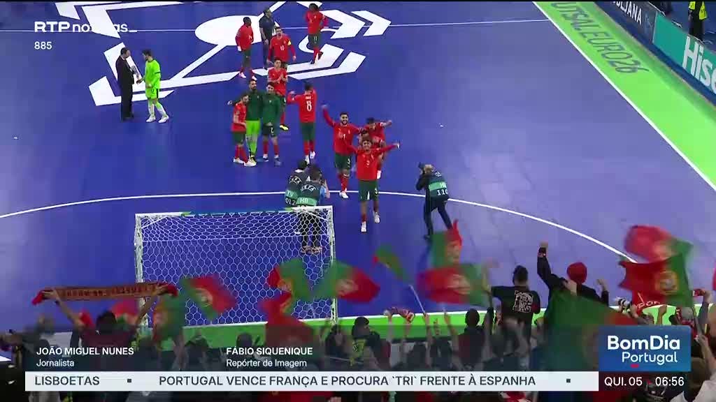 Portugal discute título europeu de futsal com Espanha