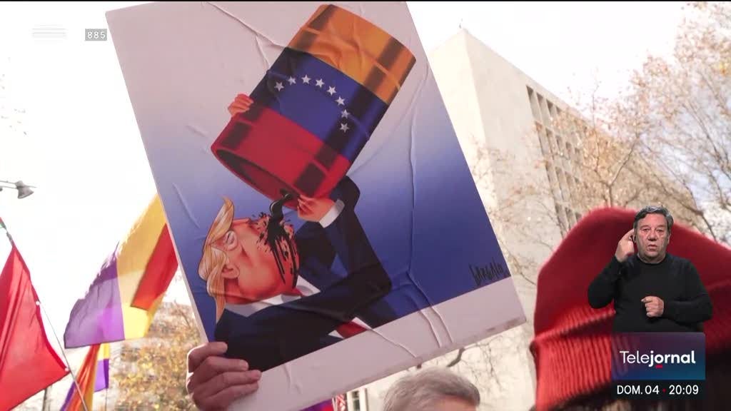 Imagem de Venezuela. Protestos contra a intervenção dos EUA em vários pontos do mundo