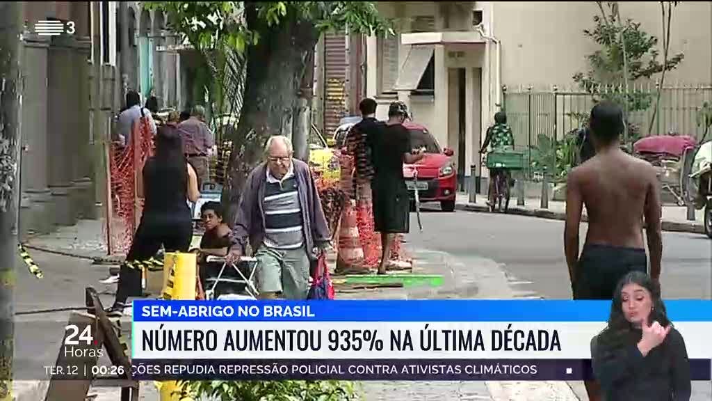 Sem-abrigo no Brasil. Número aumentou 935% na última década