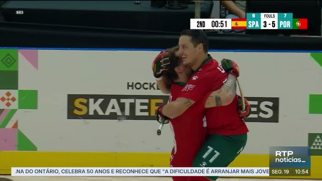 Mundial de Hóquei. Portugal vence Espanha por 5-3 e conquista o bronze