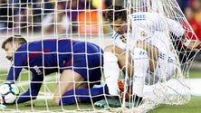 Imagem de Cristiano Ronaldo sofreu entorse ligeiro após marcar em Camp Nou