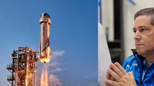 Imagem de Nave espacial com Mário Ferreira a bordo partiu às 14:57