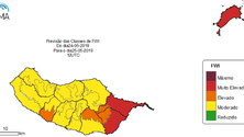 Imagem de Três concelhos da Madeira apresentam risco `muito elevado` de incêndio