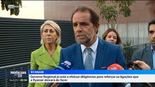 Imagem de Albuquerque esclarece que viagens para Lisboa e Porto mantêm-se (vídeo)