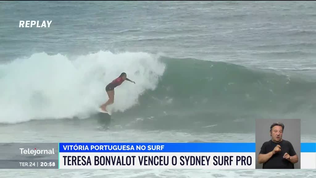 Surfista portuguesa Teresa Bonvalot vence Sydney Surf Pro