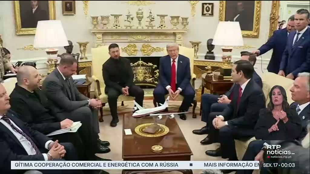 Zelensky já está em Washington para se reunir com Trump