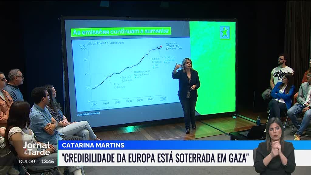 Catarina Martins afirma que a credibilidade da Europa ficou soterrada em Gaza