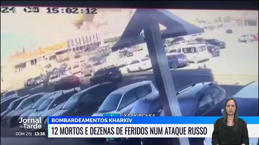 Subiu para 12 o número de mortos no ataque russo contra centro comercial de Kharkiv