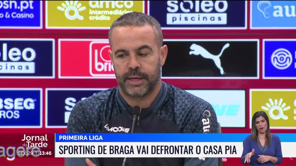 Treinador do Sporting de Braga elogia Casa Pia