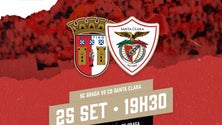 Imagem de Santa Clara desloca-se a Braga para segunda jornada da Primeira Liga (Vídeo)
