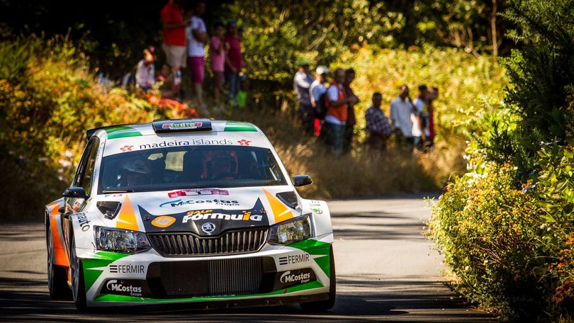 Imagem de Pedro Meireles no Rali do Faial de Skoda Fabia R5