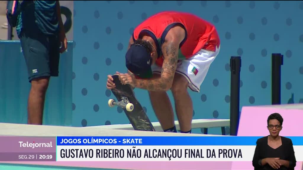 Gustavo Ribeiro está fora da final de skate nos Jogos Olímpicos