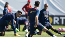 Imagem de Portugal realiza último treino antes do embate decisivo com Espanha
