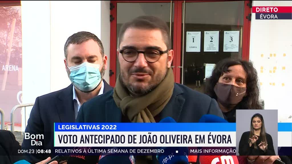 CDU. João Oliveira já votou em Évora