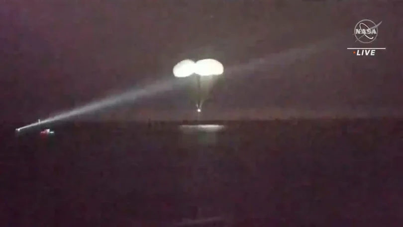 Imagem de Regressam à Terra quatro astronautas da Estação Espacial Internacional