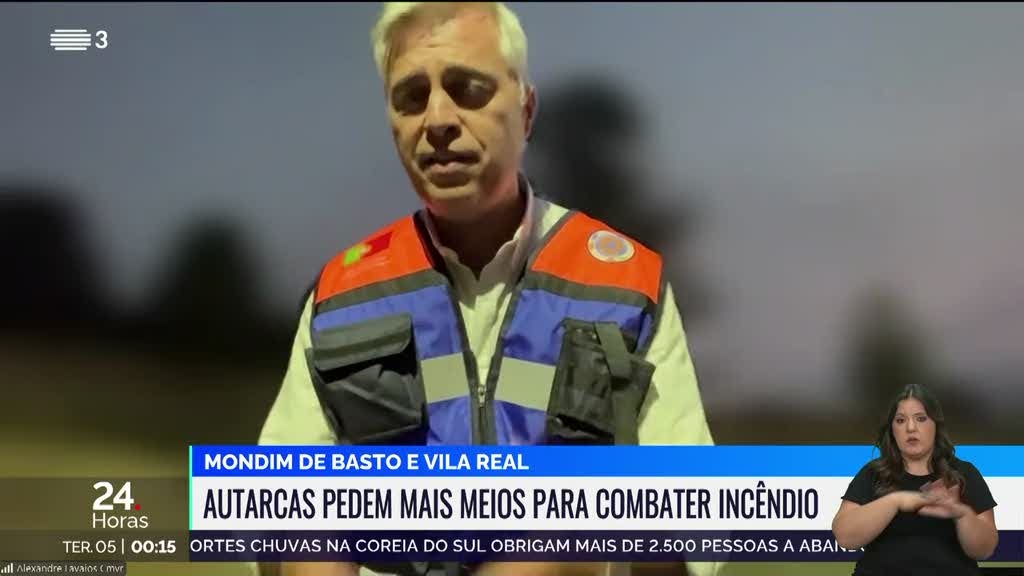 Autarcas de Mondim de Basto e Vila Real pedem mais meios para combater incêndio
