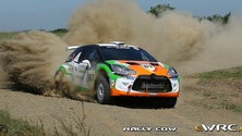 Simone Tempestini a caminho do Rali Vinho Madeira com o Citroen DS3 R5