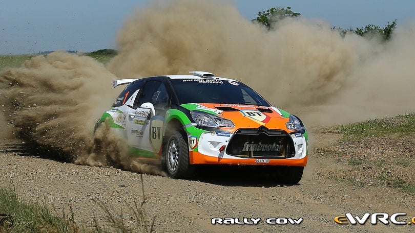 Imagem de Simone Tempestini a caminho do Rali Vinho Madeira com o Citroen DS3 R5