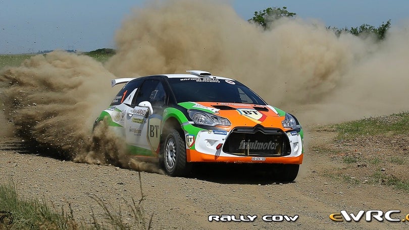 Simone Tempestini a caminho do Rali Vinho Madeira com o Citroen DS3 R5