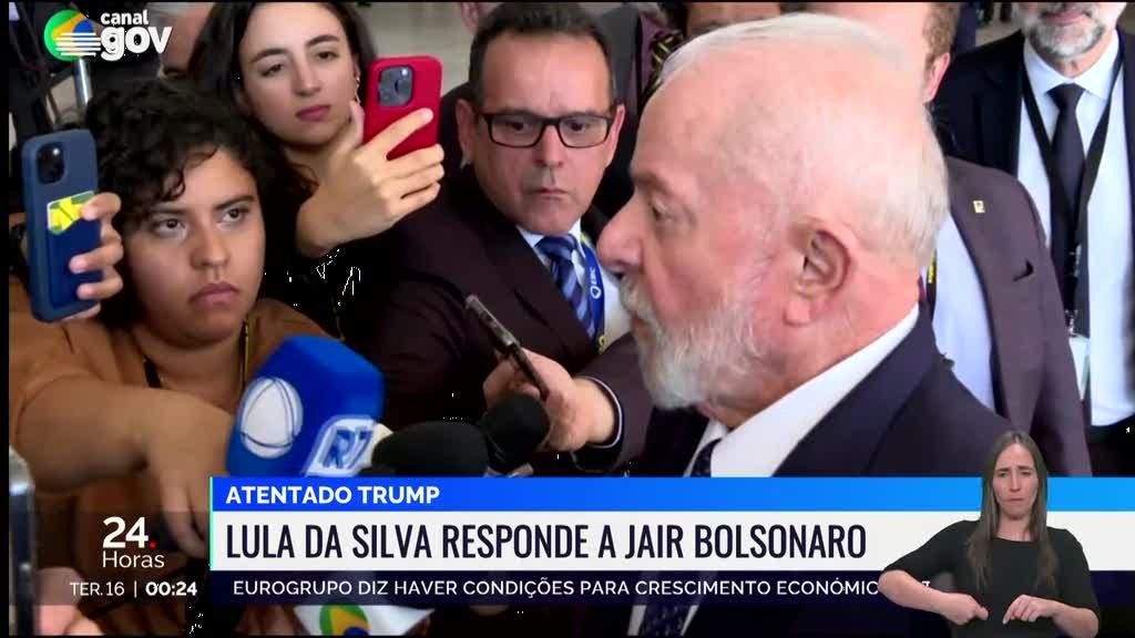 Lula da Silva voltou a condenar atentado contra Donald Trump