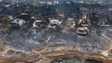 Imagem de Incêndios/Grécia: Chamas desceram pelo monte Neo Voutzas e alastraram a várias localidades