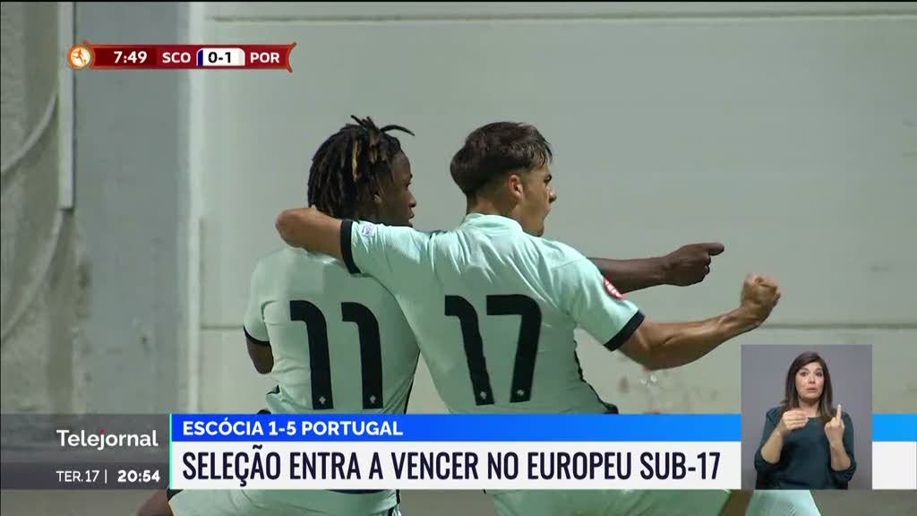 Portugal entrou a ganhar no Europeu de sub-17