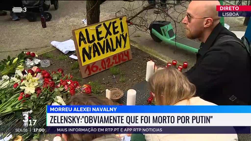 É "obviamente um assassinato", diz à RTP russo que conhecia Alexei Navalny