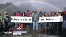 Protesto contra o teleférico do Curral das Freiras (vídeo)