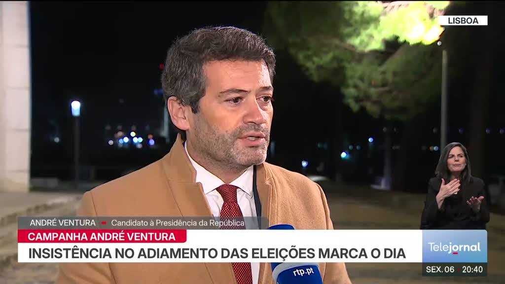 Ventura insiste no adiamento das eleições presidenciais