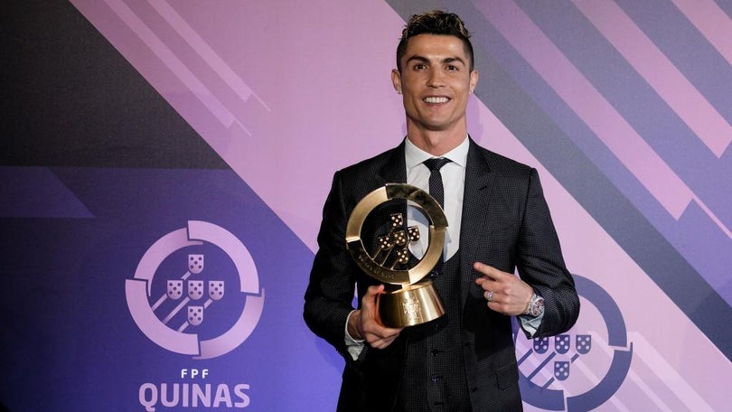 Ronaldo entre os nomeados para melhor do ano nas Quinas de Ouro