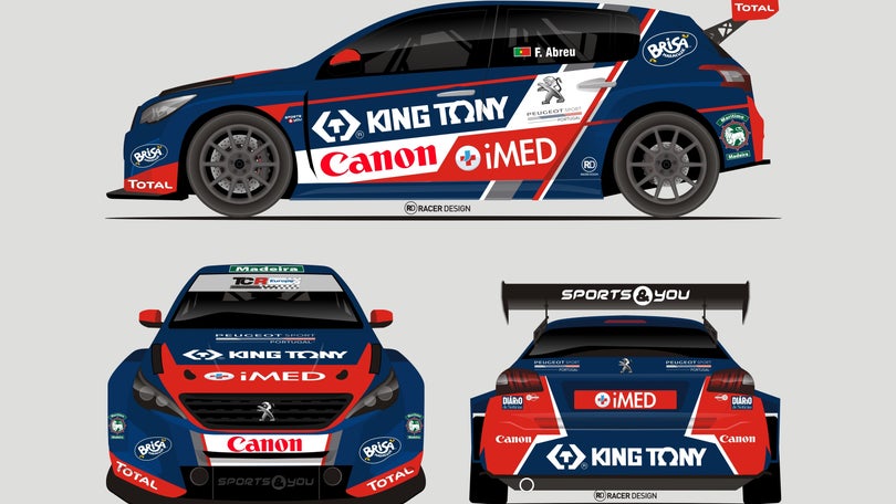 Imagem de Francisco Abreu piloto da Peugeot Portugal no TCR Europa com Peugeot 308 TCR