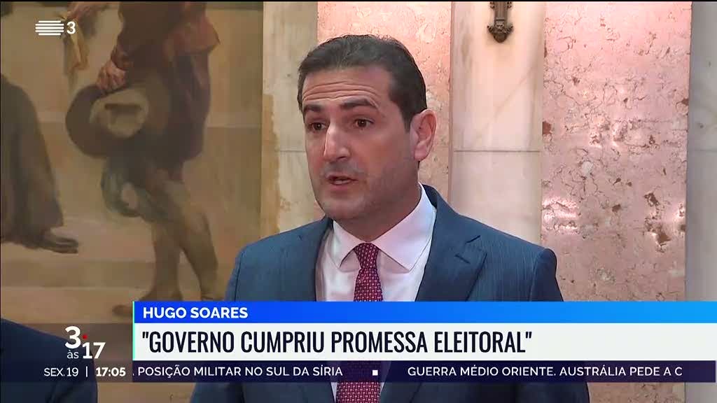 IRS. Hugo Soares diz que o Governo cumpriu promessa eleitoral