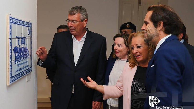 Elementos do Governo Regional em visita ao Porto Santo