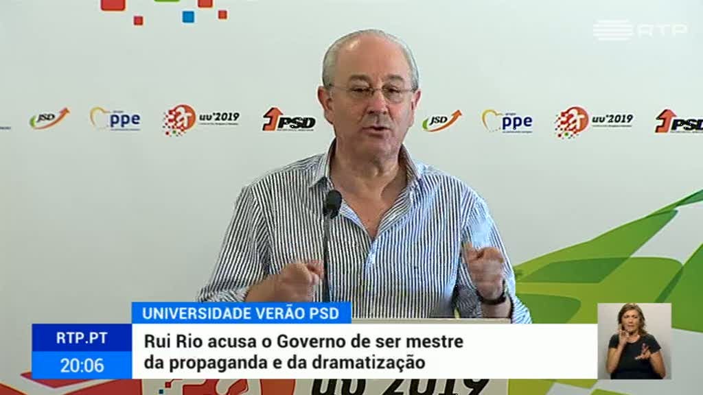 Rui Rio. Ant�nio Costa tem discurso oportunista a pensar nas elei��es