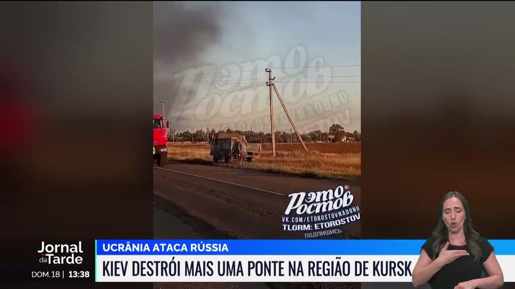 Ucrânia destruiu mais uma ponte na região de Kursk