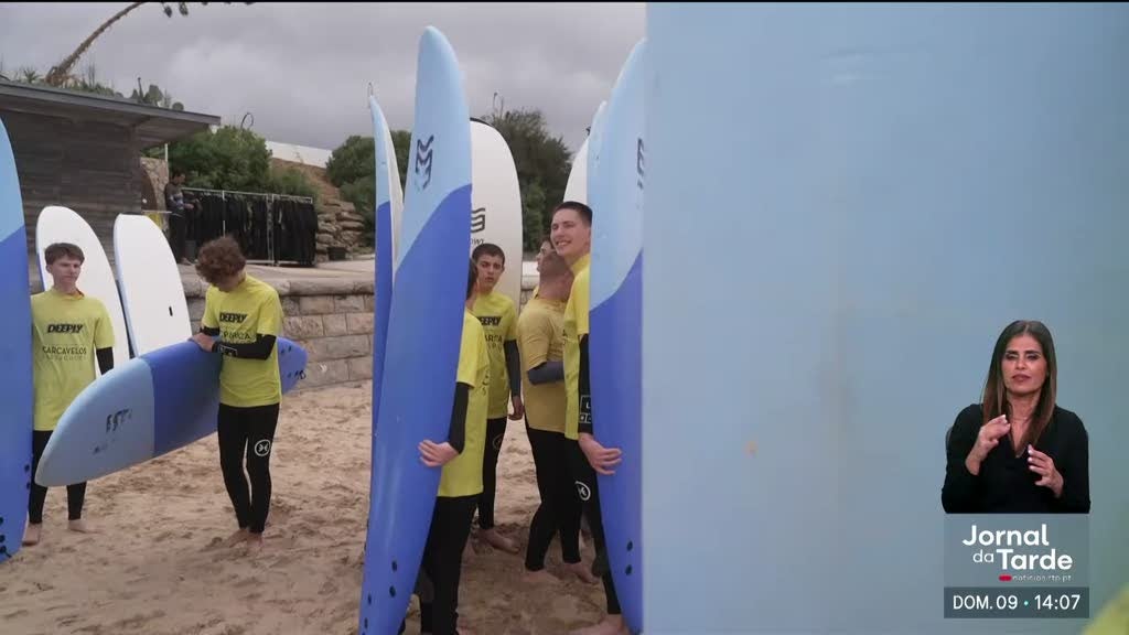 Jovens ucranianos está de visita a Lisboa